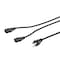 Monoprice Power Cord Splitter - NEMA 5-15P to 2x IEC 60320 C13_ 18AWG_ 10A_ SJT_ 27314 - alternate 5